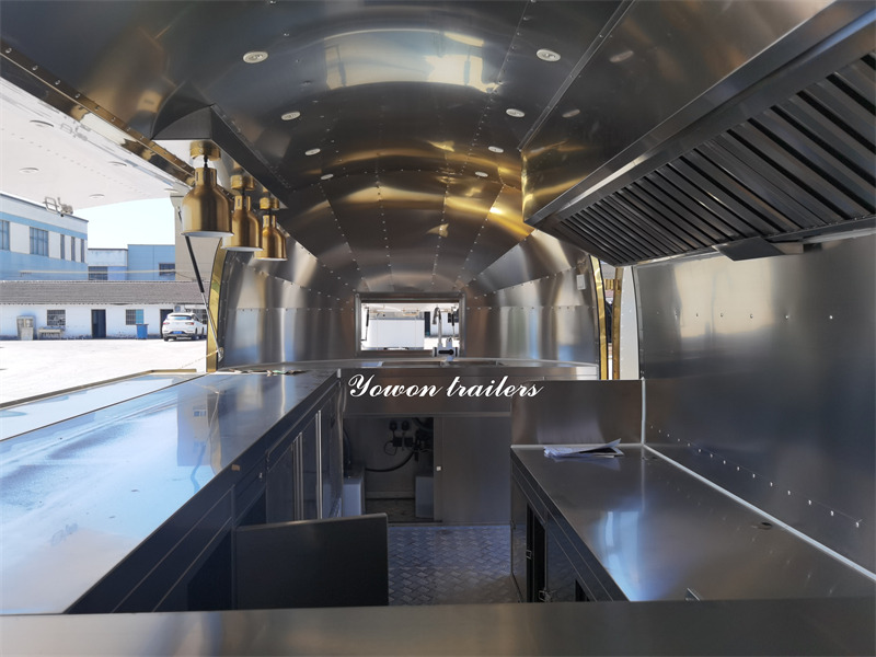 Prikolica za hrane za prevoz hrane novi YOWON mobile fast food vending trailer factory price catering truck: slika 13