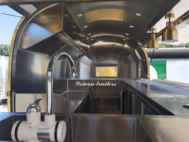 Prikolica za hrane za prevoz hrane novi YOWON mobile fast food vending trailer factory price catering truck: slika 12