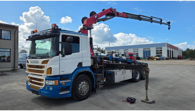 Scania P360 6X2*4 HMF 1720K4 EURO6 - Kamion sa kablovskim sistemom, Kamion sa dizalicom: slika 1 Scania P360 6X2*4 HMF 1720K4 EURO6 - Kamion sa kablovskim sistemom, Kamion sa dizalicom: slika 1