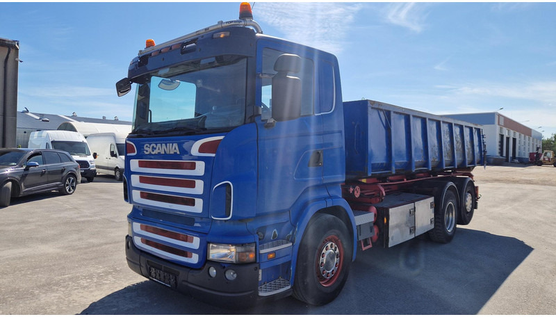 Scania R340 6X2*4 + Container - Kamion sa kablovskim sistemom: slika 1 Scania R340 6X2*4 + Container - Kamion sa kablovskim sistemom: slika 1