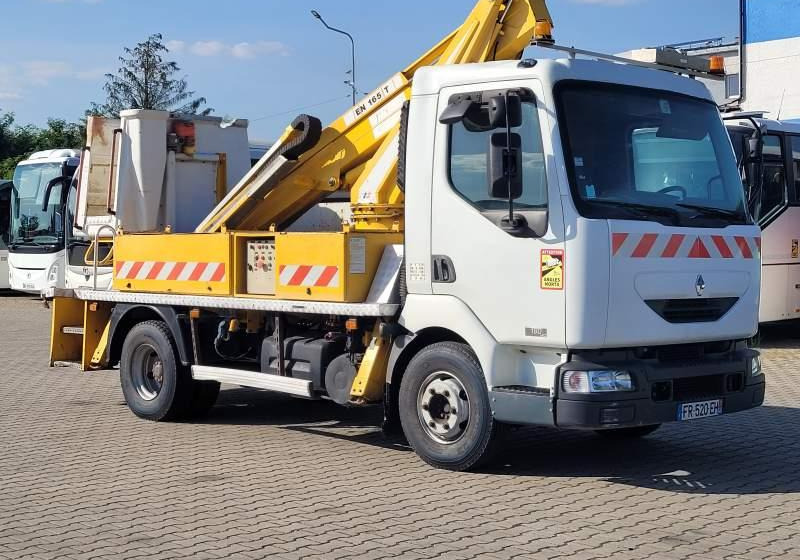 Renault MIDLUM 180 DCI / SPROWADZONA / ZWYŻKA - Vazdušna platforma montirana na kamion: slika 1 Renault MIDLUM 180 DCI / SPROWADZONA / ZWYŻKA - Vazdušna platforma montirana na kamion: slika 1