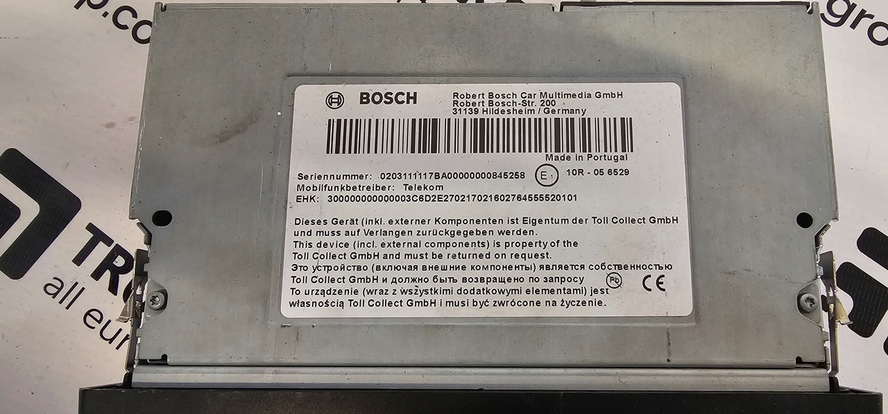 MAN MAN TGX / TGS EURO6 emission toll collector control dashboard unit by BOSCH 7620370011. - Rezervni deo za Kamion: slika 4 MAN MAN TGX / TGS EURO6 emission toll collector control dashboard unit by BOSCH 7620370011. - Rezervni deo za Kamion: slika 4