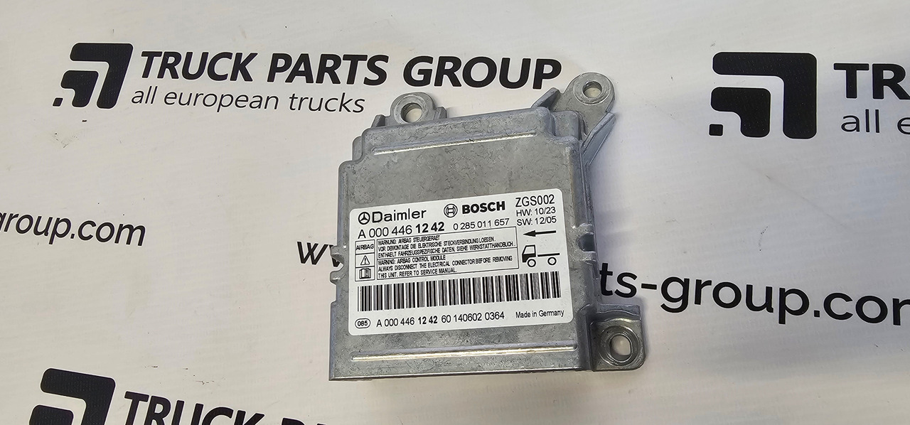 MERCEDES-BENZ MERCEDES BENZ ACTROS MP4 EURO6 air bag control unit module by BOSCH 0004461242, 0285011657, 0004461142, 0004461542, 0004461642, 0004461742. - Rezervni deo za Kamion: slika 1 MERCEDES-BENZ MERCEDES BENZ ACTROS MP4 EURO6 air bag control unit module by BOSCH 0004461242, 0285011657, 0004461142, 0004461542, 0004461642, 0004461742. - Rezervni deo za Kamion: slika 1
