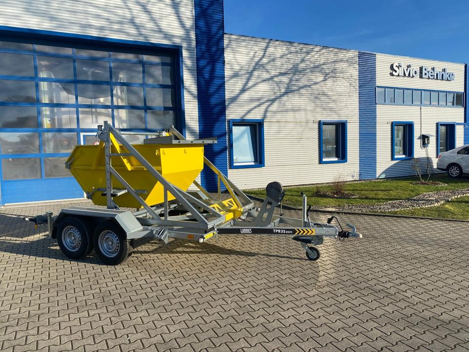 Lorries Kabelanhänger mit Baucontainer 3500KG *INKL.19% MWST*SOFORT VERFÜGBAR!* - Kablovska prikolica: slika 1 Lorries Kabelanhänger mit Baucontainer 3500KG *INKL.19% MWST*SOFORT VERFÜGBAR!* - Kablovska prikolica: slika 1