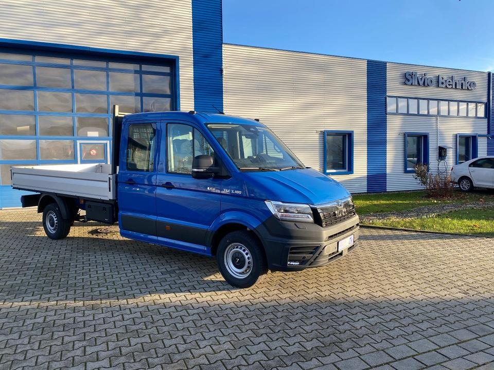 MAN TGE 3.180 4x4 Doka Pritsche Lang *INKL.19% MWT* AUTOMATIK*LED*CAM*AHK*TEMPO*STANDHZG*UVM* - Dostavno vozilo sa otvorenom sandukom, Dostavno vozilo sa duplom kabinom: slika 1 MAN TGE 3.180 4x4 Doka Pritsche Lang *INKL.19% MWT* AUTOMATIK*LED*CAM*AHK*TEMPO*STANDHZG*UVM* - Dostavno vozilo sa otvorenom sandukom, Dostavno vozilo sa duplom kabinom: slika 1