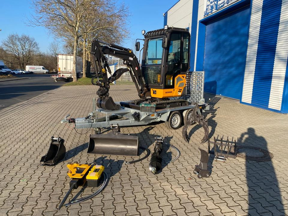 Minibagger BK2000NKSR + Tieflader + Zubehör *INKL.19% MWST*BERGER KRAUS*KUBOTA* KLIMA*SCHWENKARM*VERSTELLFAHRWERK* - Mini bager, Prikolica: slika 1 Minibagger BK2000NKSR + Tieflader + Zubehör *INKL.19% MWST*BERGER KRAUS*KUBOTA* KLIMA*SCHWENKARM*VERSTELLFAHRWERK* - Mini bager, Prikolica: slika 1