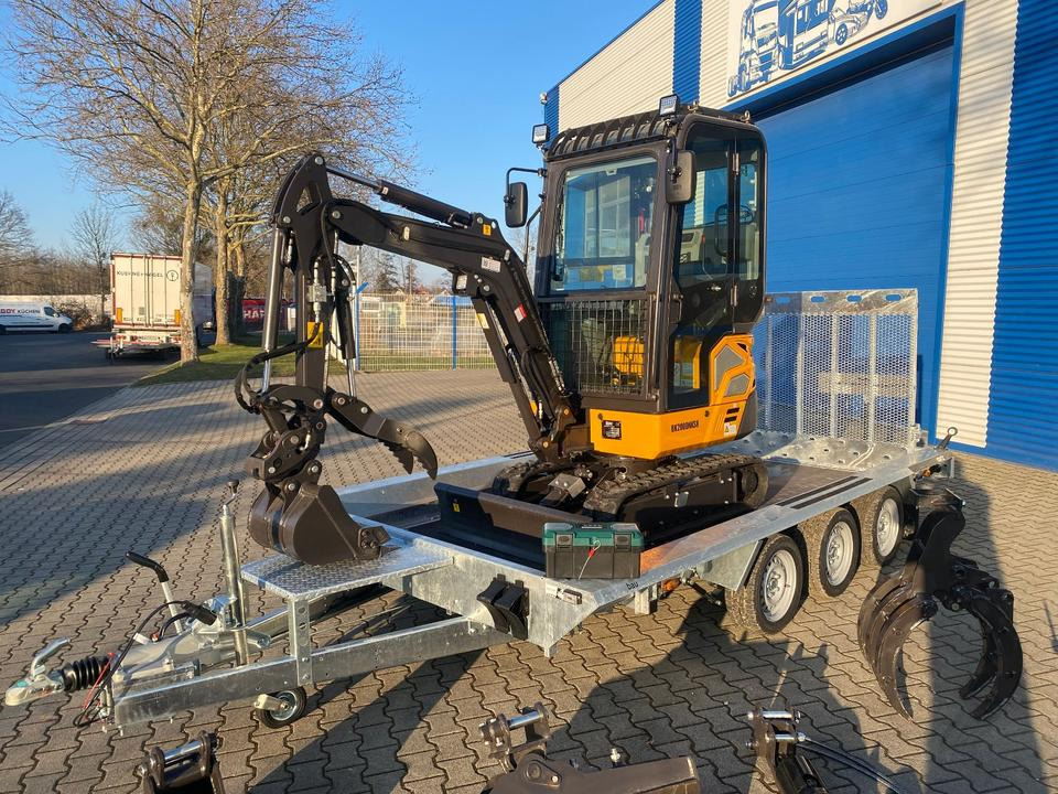 Minibagger BK2000NKSR + Tieflader + Zubehör *INKL.19% MWST*BERGER KRAUS*KUBOTA* KLIMA*SCHWENKARM*VERSTELLFAHRWERK* - Mini bager, Prikolica: slika 4 Minibagger BK2000NKSR + Tieflader + Zubehör *INKL.19% MWST*BERGER KRAUS*KUBOTA* KLIMA*SCHWENKARM*VERSTELLFAHRWERK* - Mini bager, Prikolica: slika 4