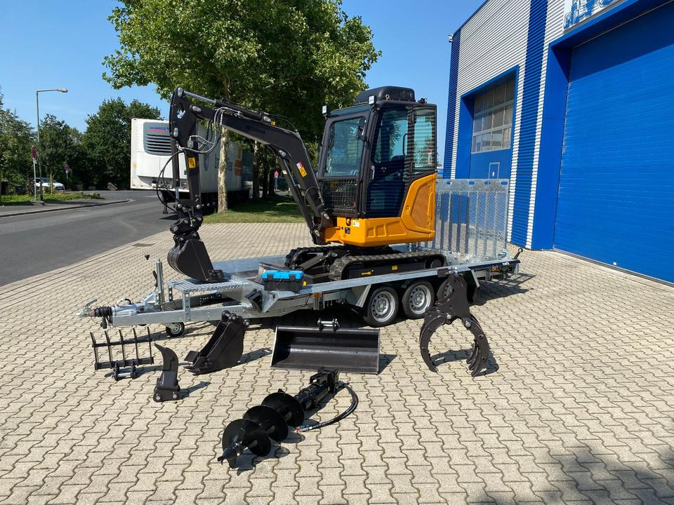 Minibagger BK2800ASR + Tieflader + Zubehör *INKL.19% MWST*BERGER KRAUS*KUBOTA*SCHWENKARM* VERSTELLFAHRWERK*KLIMA* - Mini bager, Prikolica: slika 1 Minibagger BK2800ASR + Tieflader + Zubehör *INKL.19% MWST*BERGER KRAUS*KUBOTA*SCHWENKARM* VERSTELLFAHRWERK*KLIMA* - Mini bager, Prikolica: slika 1
