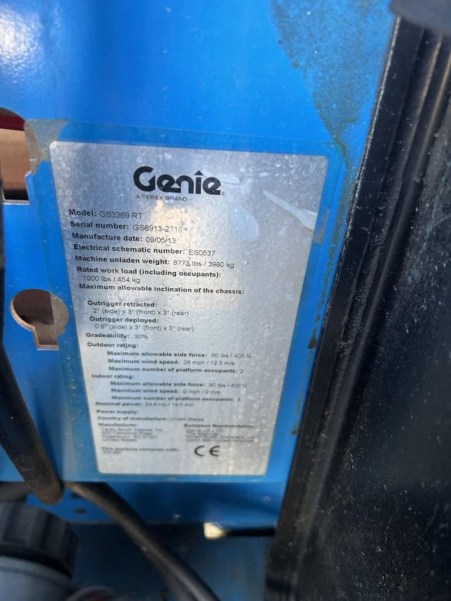 GENIE GS3369RT - Lift u obliku makaza: slika 4 GENIE GS3369RT - Lift u obliku makaza: slika 4