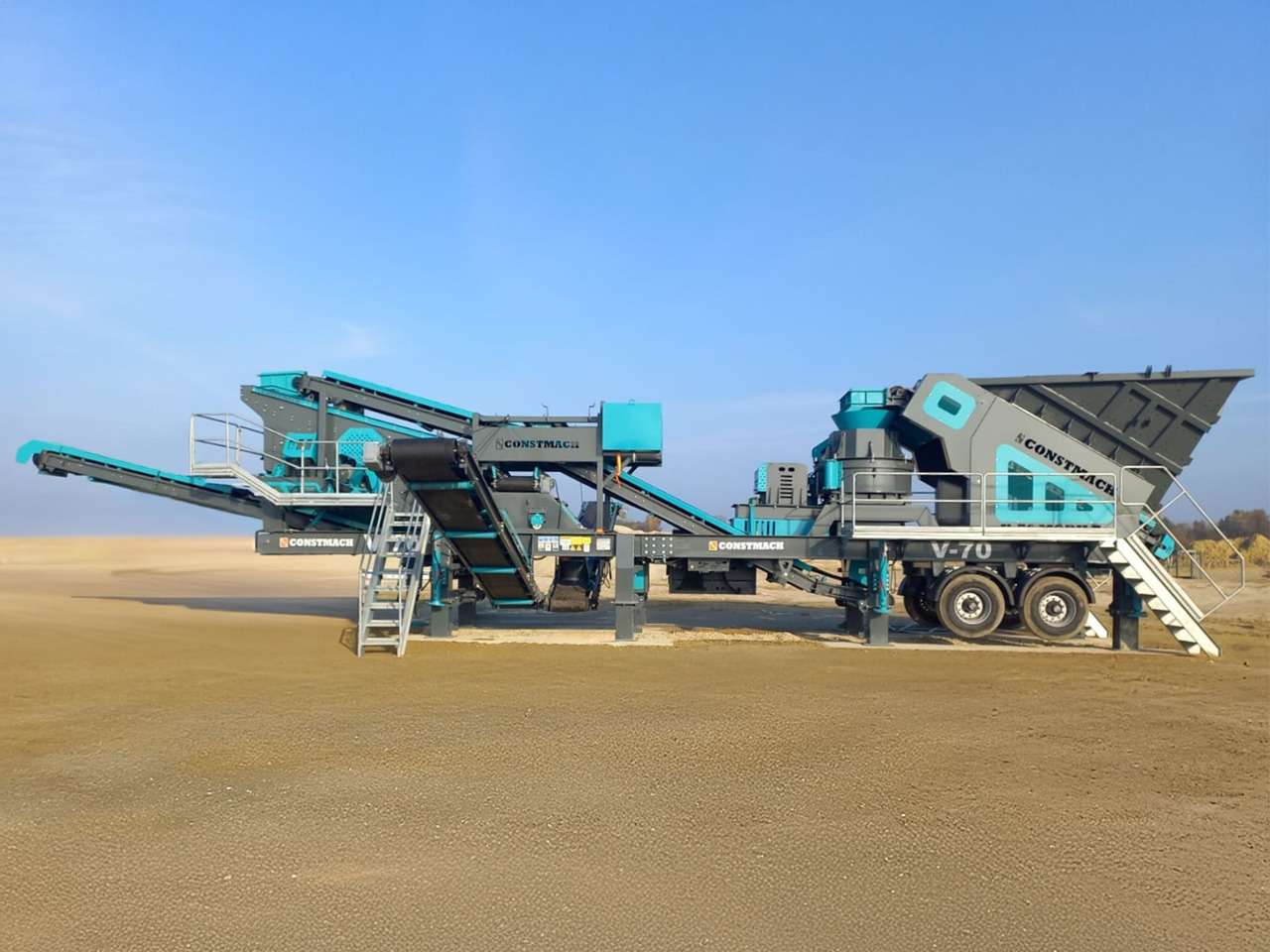 Constmach 100-150 Ton Capacity Mobile Vertical Shaft Impact Crusher - Mobilna drobilica: slika 1 Constmach 100-150 Ton Capacity Mobile Vertical Shaft Impact Crusher - Mobilna drobilica: slika 1