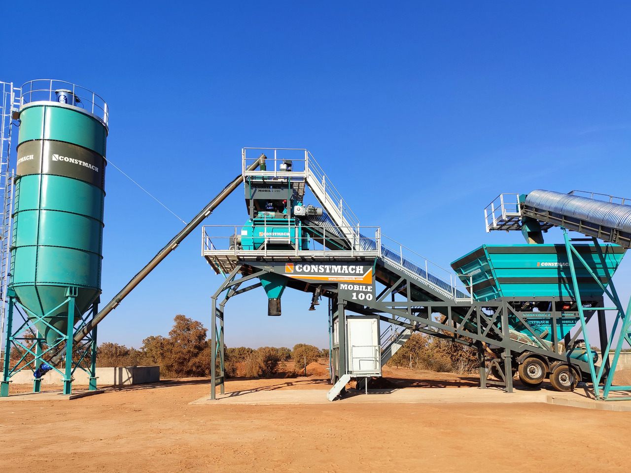 Constmach 100 m³/h Mobile Concrete Batching Plant - Fabrika betona: slika 1 Constmach 100 m³/h Mobile Concrete Batching Plant - Fabrika betona: slika 1