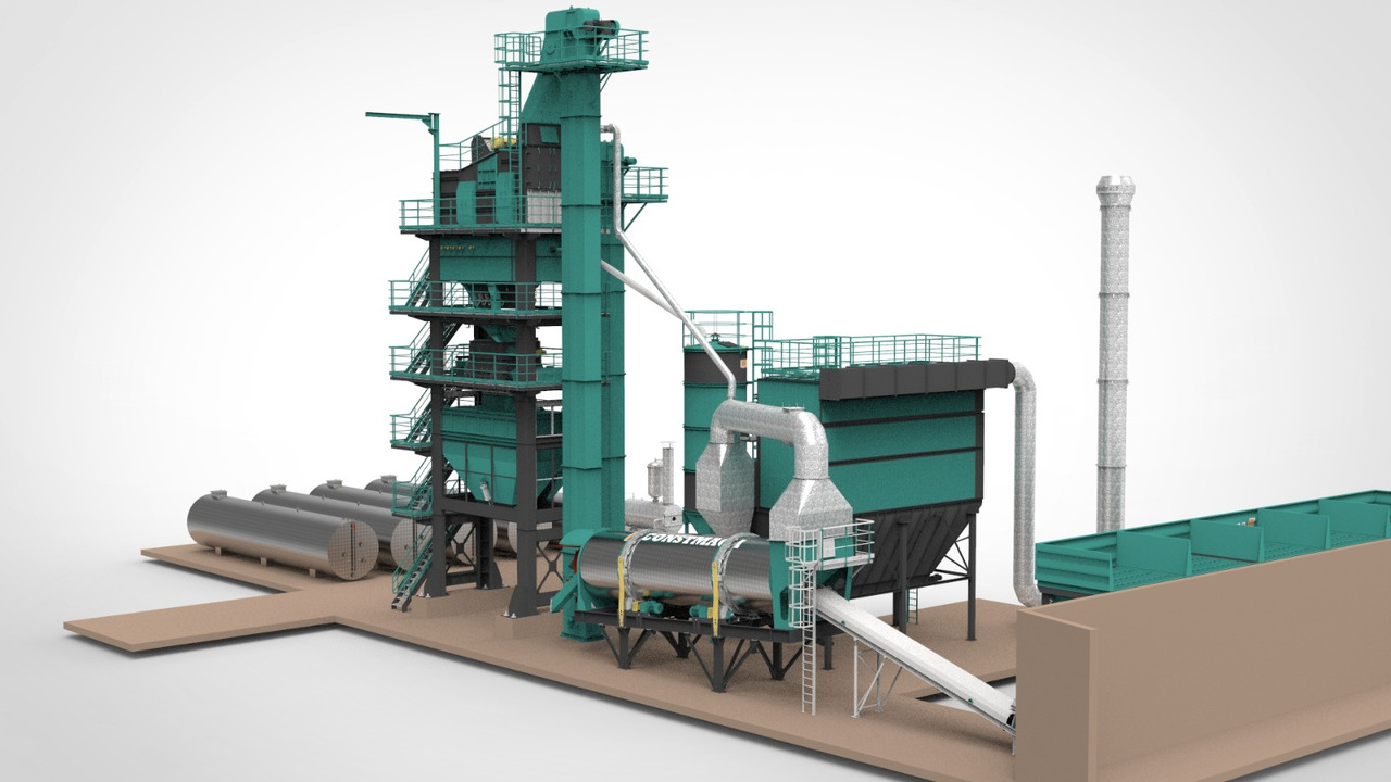 Constmach Stationary Asphalt Plant Delivered in Stock 2 Year Warranty - Fabrika asfalta: slika 2 Constmach Stationary Asphalt Plant Delivered in Stock 2 Year Warranty - Fabrika asfalta: slika 2