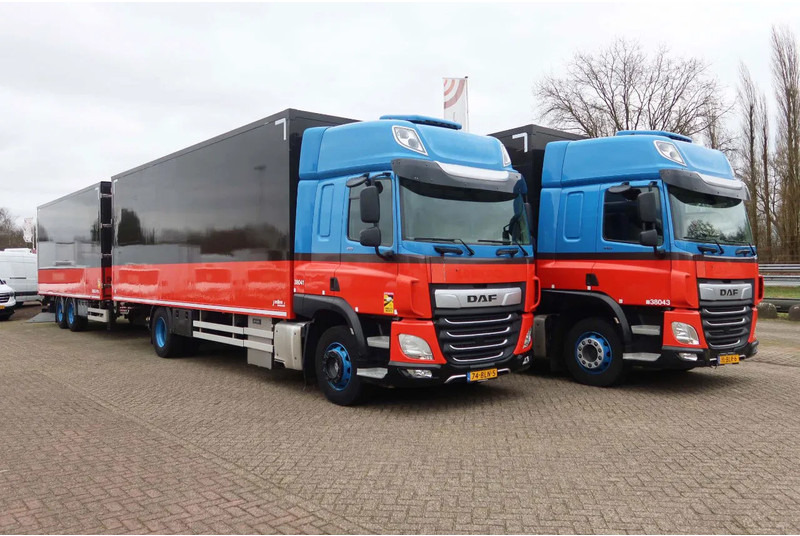 DAF CF 410 Bakwagen+Trailer met klep 2.000 kg. 6 Stuks in voorraad. Price 49.500,-- euro netto. - Kamion sa zatvorenim sandukom: slika 2 DAF CF 410 Bakwagen+Trailer met klep 2.000 kg. 6 Stuks in voorraad. Price 49.500,-- euro netto. - Kamion sa zatvorenim sandukom: slika 2