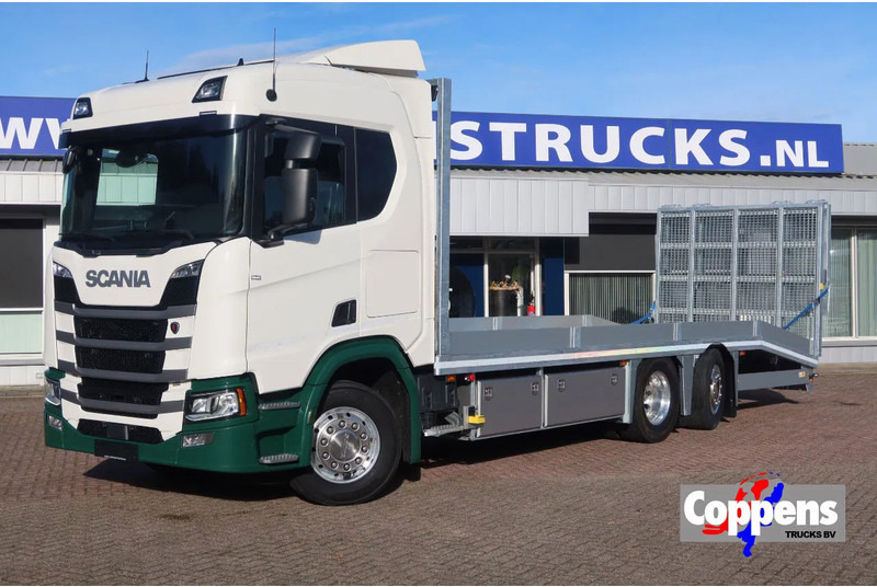Scania R500 NGS Machine oprijwagen Stuur as. - Kamion za prevoz automobila: slika 1 Scania R500 NGS Machine oprijwagen Stuur as. - Kamion za prevoz automobila: slika 1