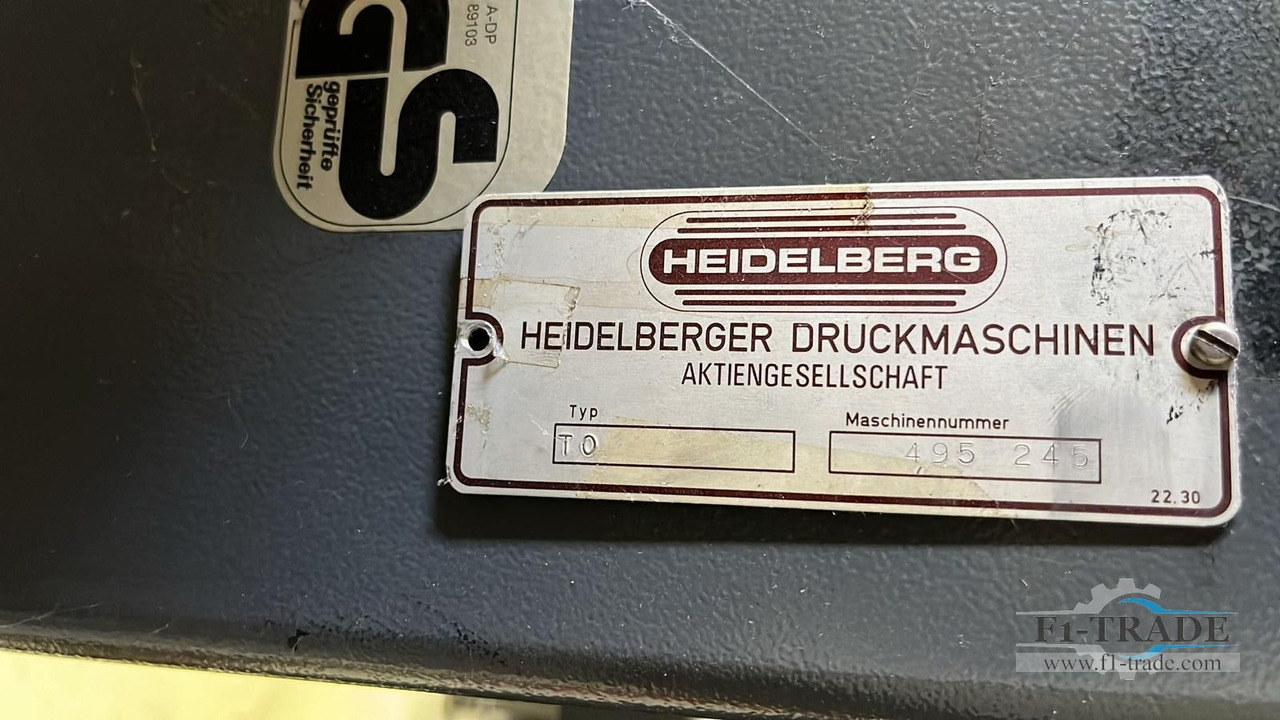 Heidelberg TOK (15Mio.) - Ofset mašina: slika 5 Heidelberg TOK (15Mio.) - Ofset mašina: slika 5