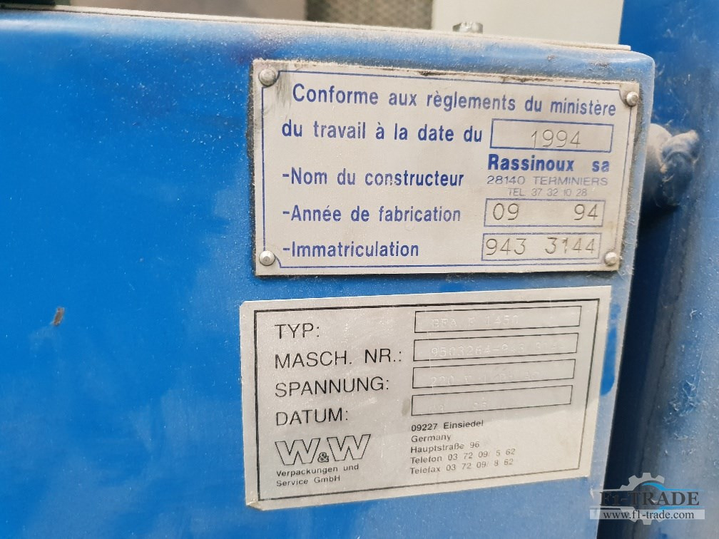 W&W EFA5 1450 - Mašina za pakovanje: slika 3 W&W EFA5 1450 - Mašina za pakovanje: slika 3