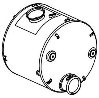 Katalysator Euro 5 DAF CF75 CF85 - Dinex 21438 21448 1827556 1778672 1670926 1691065 1747249 - Katalizator za Kamion: slika 2 Katalysator Euro 5 DAF CF75 CF85 - Dinex 21438 21448 1827556 1778672 1670926 1691065 1747249 - Katalizator za Kamion: slika 2