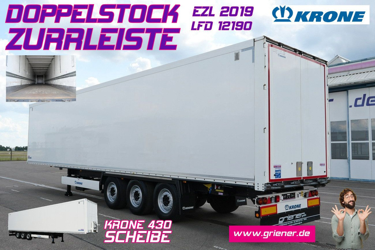 Krone SD 27/ DOPPELSTOCK / ZURRLEISTE / TOP /mehrfach - Poluprikolica sa zatvorenim sandukom: slika 1 Krone SD 27/ DOPPELSTOCK / ZURRLEISTE / TOP /mehrfach - Poluprikolica sa zatvorenim sandukom: slika 1
