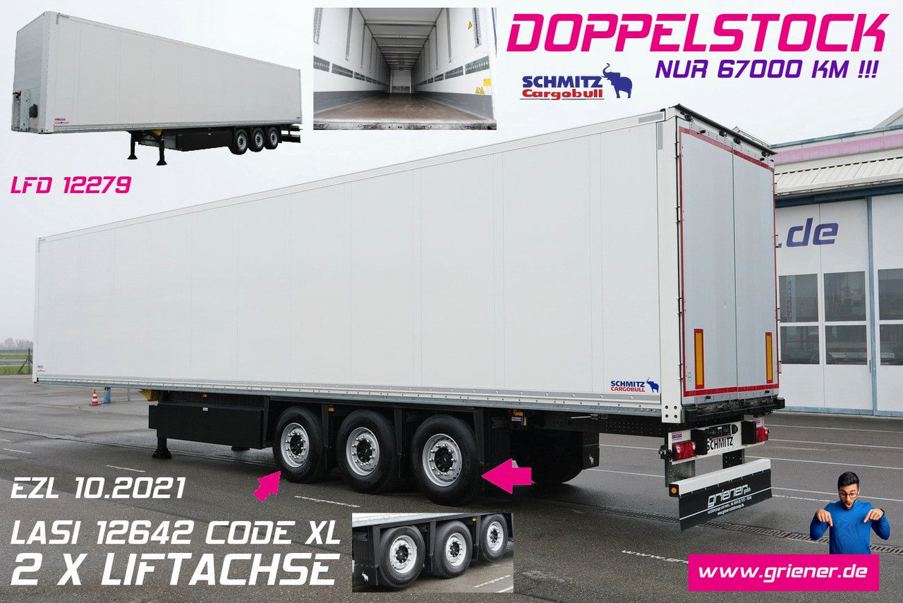 Schmitz Cargobull SKO 24/DOPPELSTOCK / 2,70/ 2 x LIFT nur 67000 km - Poluprikolica sa zatvorenim sandukom: slika 1 Schmitz Cargobull SKO 24/DOPPELSTOCK / 2,70/ 2 x LIFT nur 67000 km - Poluprikolica sa zatvorenim sandukom: slika 1