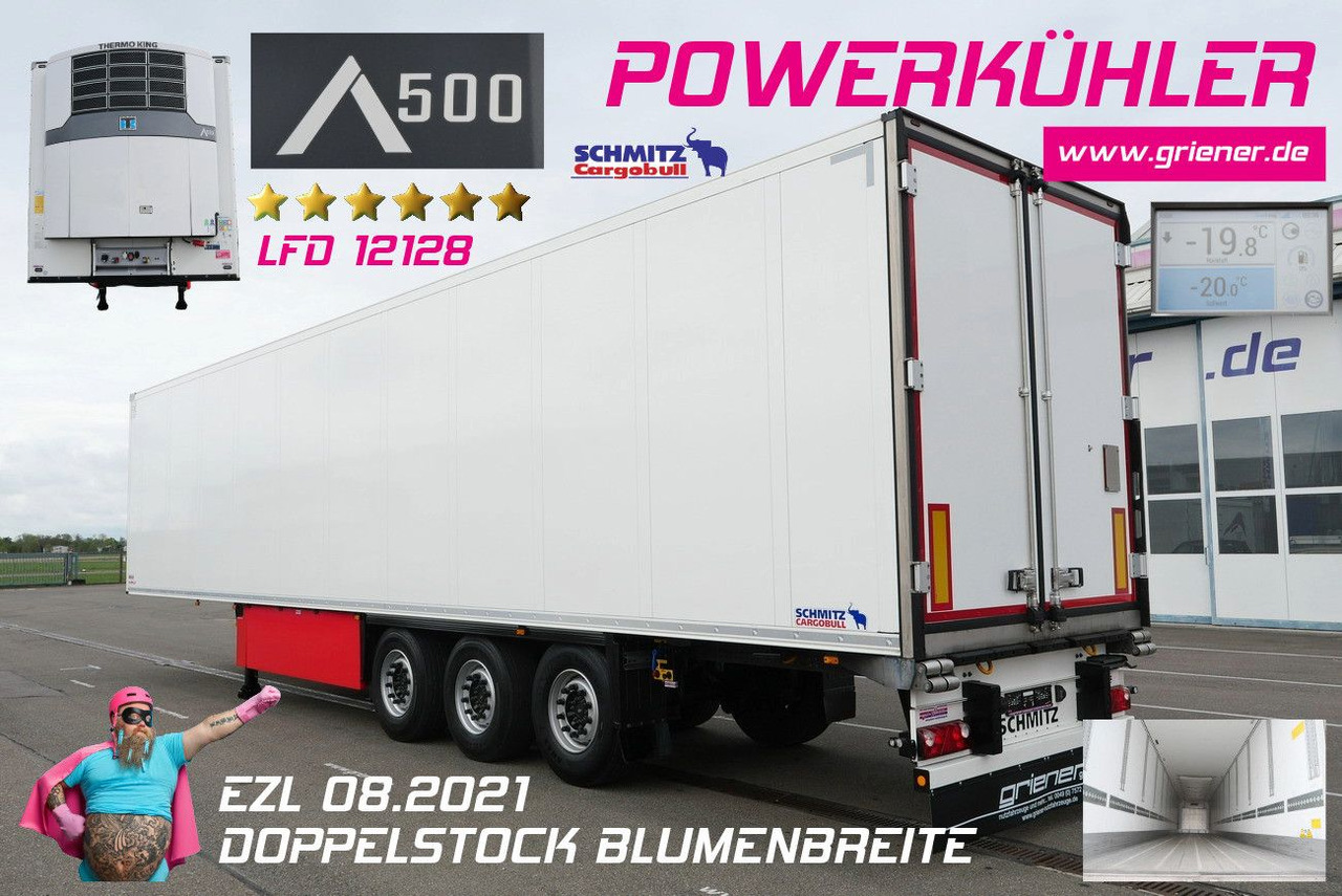 Schmitz Cargobull SKO 24/DOPPELSTOCK BLUMEN TK A500 DRP 5 x vorh. - Poluprikolica hladnjače: slika 1 Schmitz Cargobull SKO 24/DOPPELSTOCK BLUMEN TK A500 DRP 5 x vorh. - Poluprikolica hladnjače: slika 1