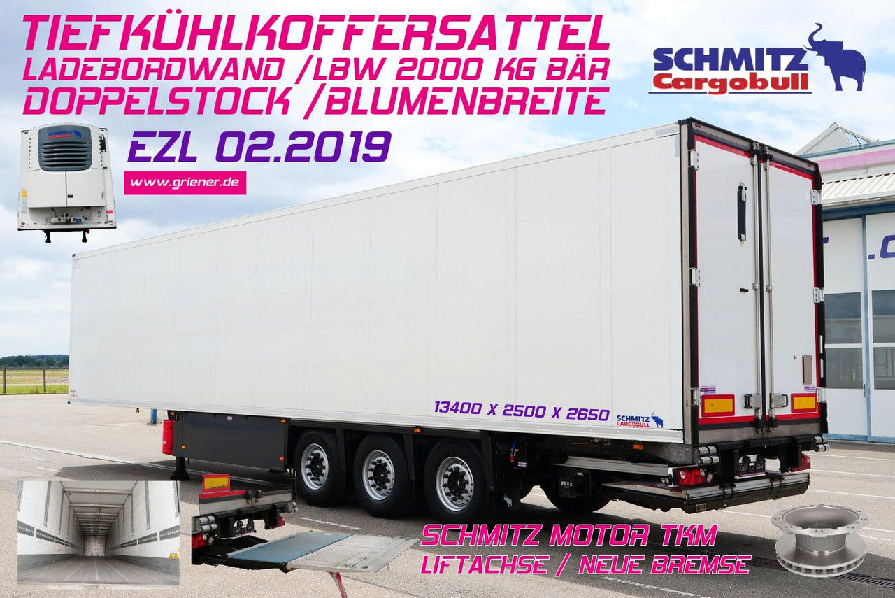 Schmitz Cargobull SKO 24/ LBW 2000 kg /BLUMEN FP 45 / TK TKM / DS - Poluprikolica sa zatvorenim sandukom: slika 1 Schmitz Cargobull SKO 24/ LBW 2000 kg /BLUMEN FP 45 / TK TKM / DS - Poluprikolica sa zatvorenim sandukom: slika 1