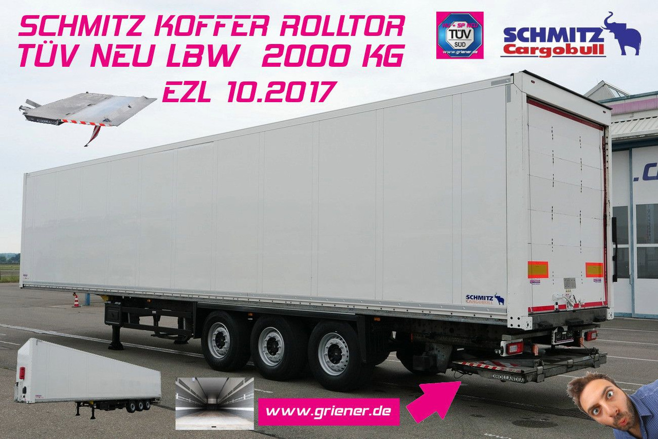 Schmitz Cargobull SKO 24/ ROLLTOR / LBW 2000 kg / TÜV NEU !!!!!!!! - Poluprikolica sa zatvorenim sandukom: slika 1 Schmitz Cargobull SKO 24/ ROLLTOR / LBW 2000 kg / TÜV NEU !!!!!!!! - Poluprikolica sa zatvorenim sandukom: slika 1