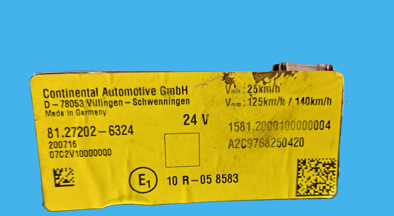 81.27202-6324 LICZNIK ZEGAR MAN 81.27202-6324 MAN  Continental D-78053 - Komandna tabla: slika 4 81.27202-6324 LICZNIK ZEGAR MAN 81.27202-6324 MAN  Continental D-78053 - Komandna tabla: slika 4