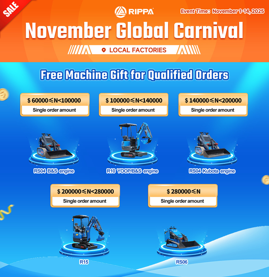 Rippa New RS06 Compact Loader | 24.4hp Kubota Power | High Flow Hydraulic System | Global Support - Mini utovarivač: slika 2 Rippa New RS06 Compact Loader | 24.4hp Kubota Power | High Flow Hydraulic System | Global Support - Mini utovarivač: slika 2