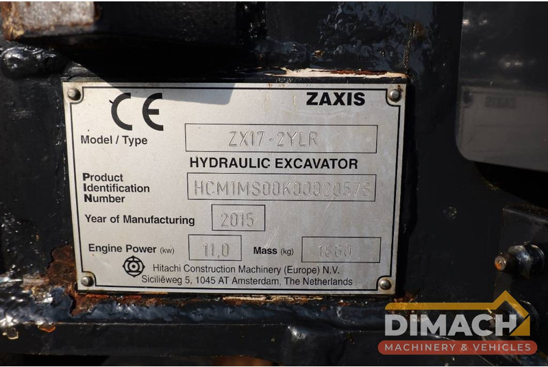 Mini bager Hitachi ZX 17 U-2 2YLR: slika 8