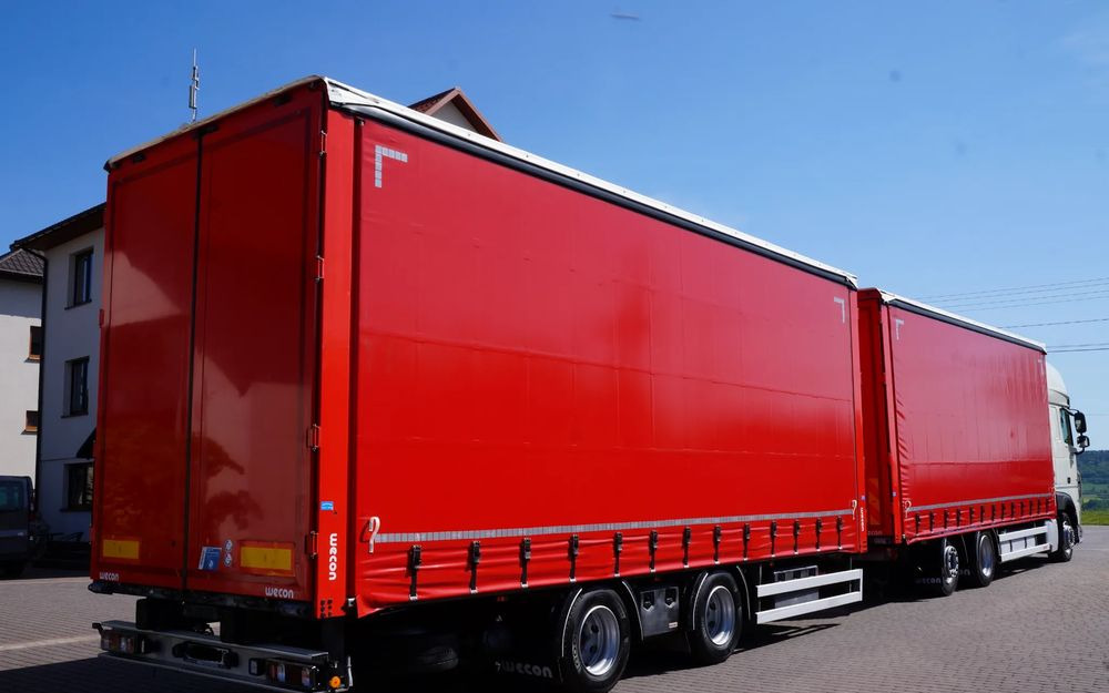 DAF XF 480 EURO 6 ZESTAW TANDEM PRZEJAZDOWY 120 M3 7,8 M + 7,8 M WECON - Kamion sa ceradom: slika 4 DAF XF 480 EURO 6 ZESTAW TANDEM PRZEJAZDOWY 120 M3 7,8 M + 7,8 M WECON - Kamion sa ceradom: slika 4