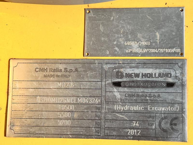 Bager točkaš New Holland MH 2.6 PELLE A PNEUS 10T: slika 17