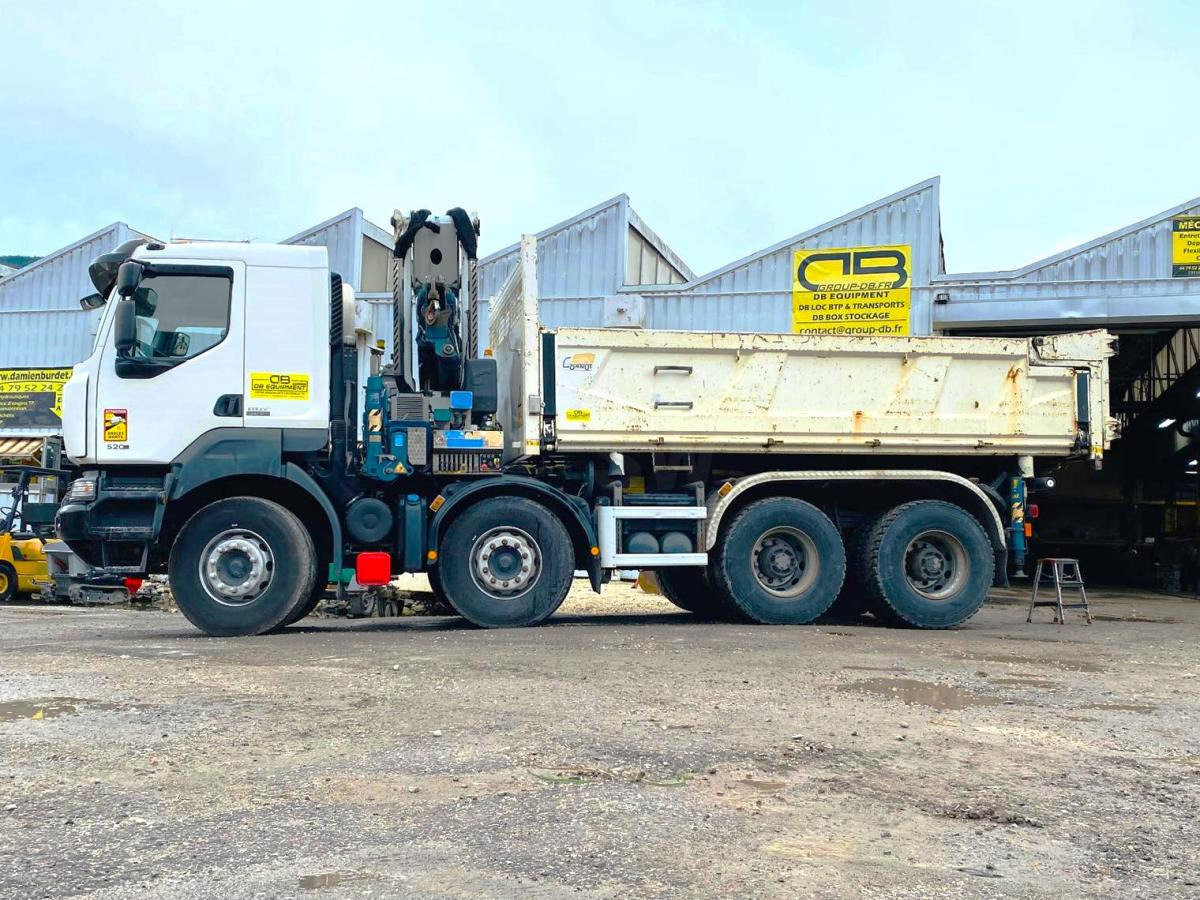RENAULT KERAX 8x4 520 BIBENNE CIF GRUE CORMACH - Istovarivač, Kamion sa dizalicom: slika 2 RENAULT KERAX 8x4 520 BIBENNE CIF GRUE CORMACH - Istovarivač, Kamion sa dizalicom: slika 2