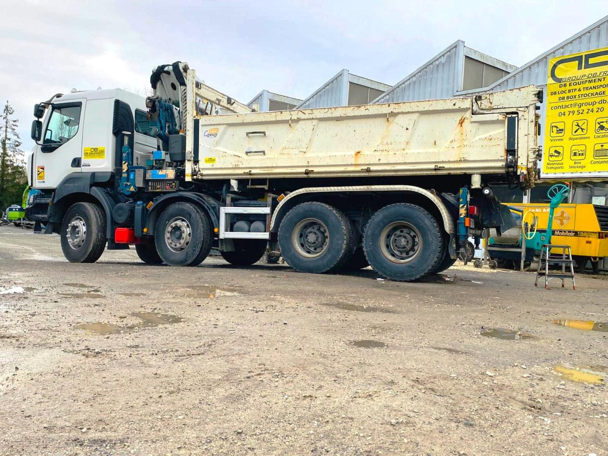 RENAULT KERAX 8x4 520 BIBENNE CIF GRUE CORMACH - Istovarivač, Kamion sa dizalicom: slika 3 RENAULT KERAX 8x4 520 BIBENNE CIF GRUE CORMACH - Istovarivač, Kamion sa dizalicom: slika 3