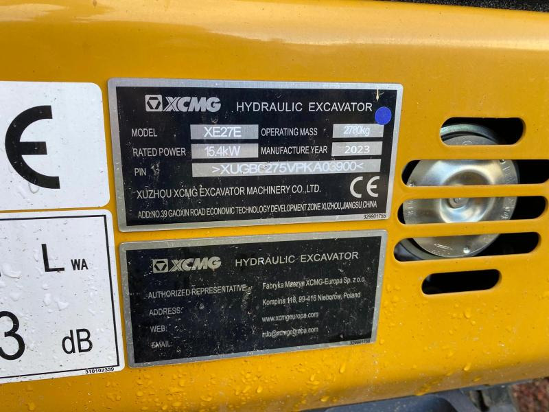 Mini bager novi XCMG XE27E Mini pelle (NEUVE): slika 16