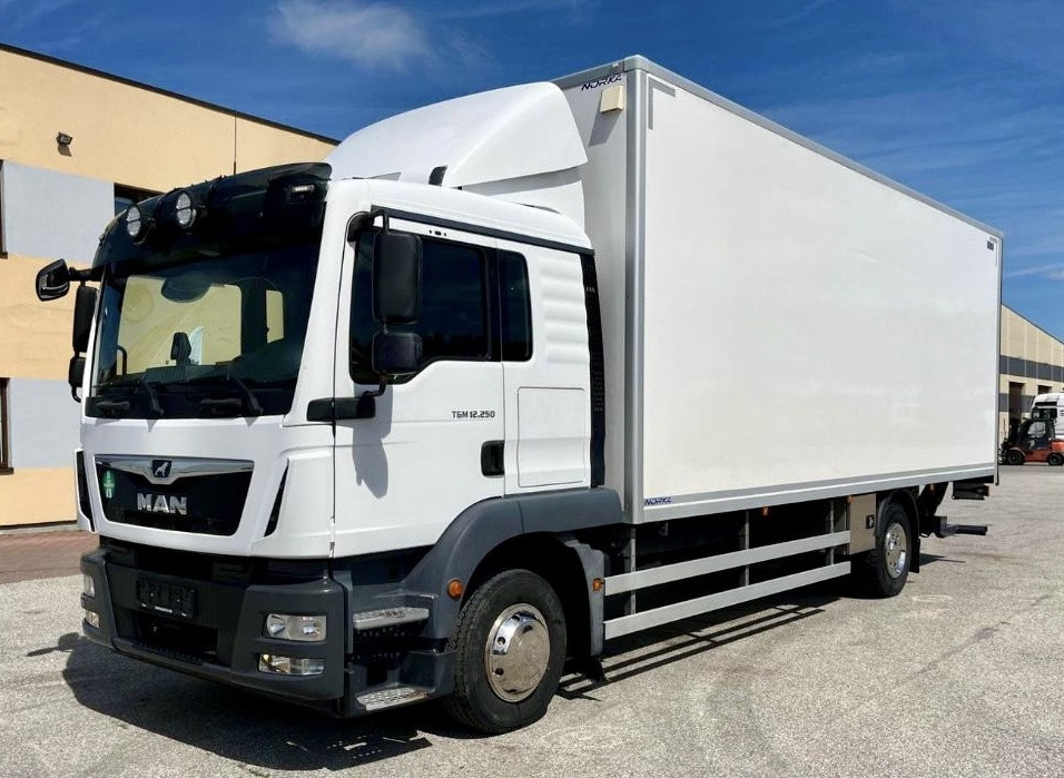 MAN TGM 12.250 / TGL / IZOTERMA / WINDA / 18 EUROPALET / SYPIALKA / AUTOMAT / 2018 ROK - Izotermički kamion: slika 1 MAN TGM 12.250 / TGL / IZOTERMA / WINDA / 18 EUROPALET / SYPIALKA / AUTOMAT / 2018 ROK - Izotermički kamion: slika 1