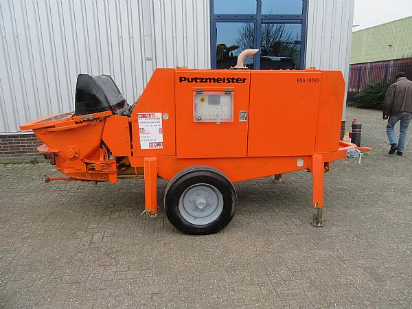 2014 PUTZMEISTER BSA1005 DC trailer mounted. - Stacionarna pumpa za beton: slika 2 2014 PUTZMEISTER BSA1005 DC trailer mounted. - Stacionarna pumpa za beton: slika 2