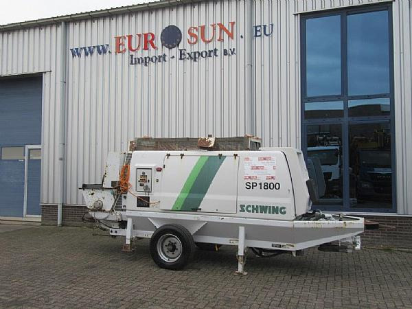 2015 SCHWING SP 1800 D 129KW - Stacionarna pumpa za beton: slika 1 2015 SCHWING SP 1800 D 129KW - Stacionarna pumpa za beton: slika 1
