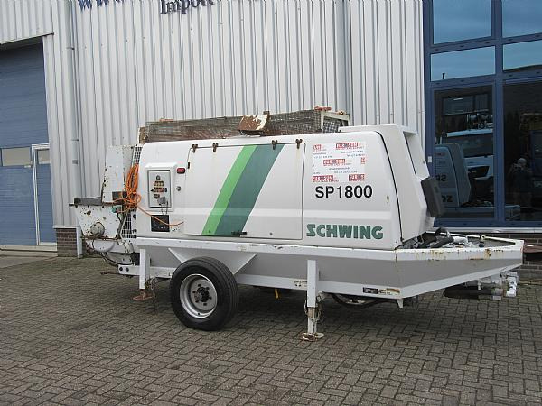 2015 SP 1800 D4 125 KW trailer static pump - Stacionarna pumpa za beton: slika 1 2015 SP 1800 D4 125 KW trailer static pump - Stacionarna pumpa za beton: slika 1