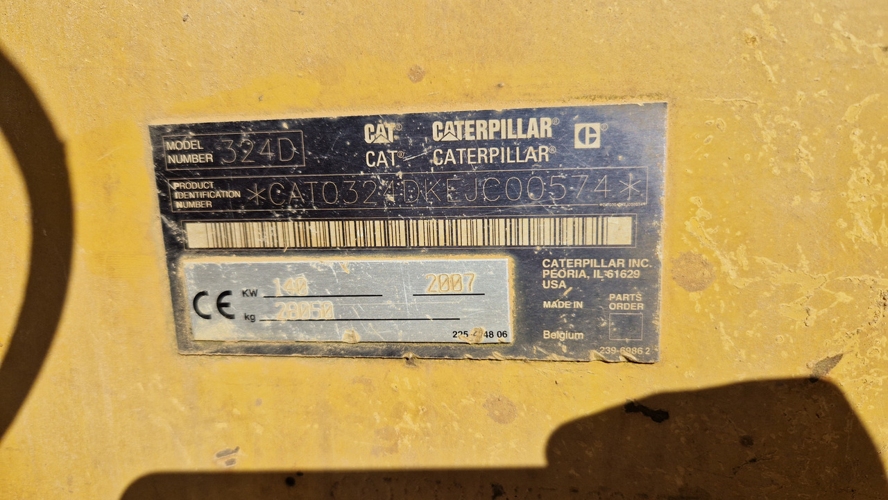 CAT 324 D Deutsche Maschine | Schnellwechsler | Löffel | Hammerhydraulik | 8016h original - Bager guseničar: slika 3 CAT 324 D Deutsche Maschine | Schnellwechsler | Löffel | Hammerhydraulik | 8016h original - Bager guseničar: slika 3