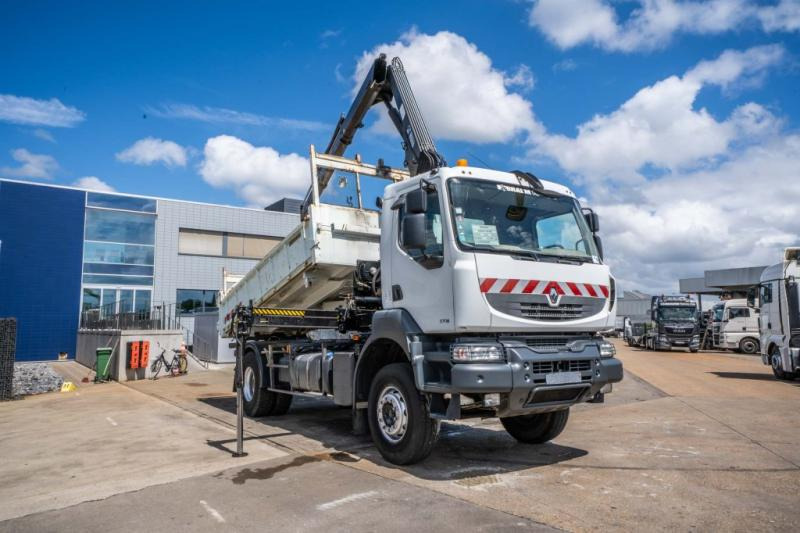 Renault KERAX 370 DXI + TRI BENNE+HIAB 16t/m + 2 EXT - Istovarivač, Kamion sa dizalicom: slika 2 Renault KERAX 370 DXI + TRI BENNE+HIAB 16t/m + 2 EXT - Istovarivač, Kamion sa dizalicom: slika 2