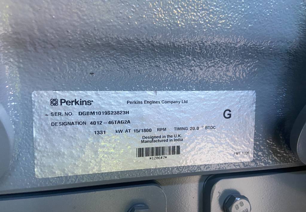 Perkins 4012-46TAG2A - 1.650 kVA Generator - DPX-19823 - Set generatora: slika 5 Perkins 4012-46TAG2A - 1.650 kVA Generator - DPX-19823 - Set generatora: slika 5
