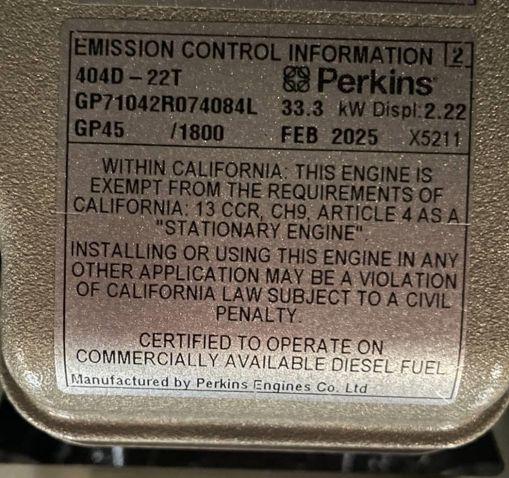 Perkins 404-22TG - 28 kVA Generator - DPX-19801.1 - Set generatora: slika 4 Perkins 404-22TG - 28 kVA Generator - DPX-19801.1 - Set generatora: slika 4