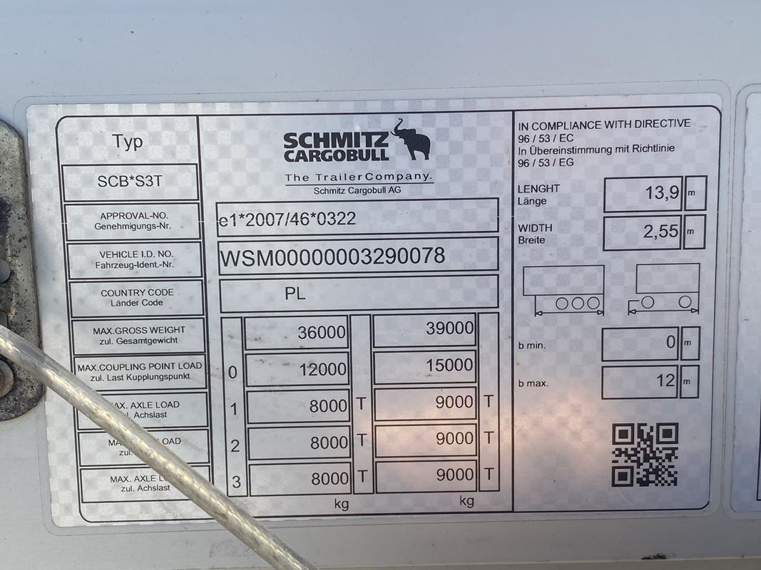 SCHMITZ CARGOBULL SCB S3T FIRANA - Prikolica sa ceradom: slika 5 SCHMITZ CARGOBULL SCB S3T FIRANA - Prikolica sa ceradom: slika 5