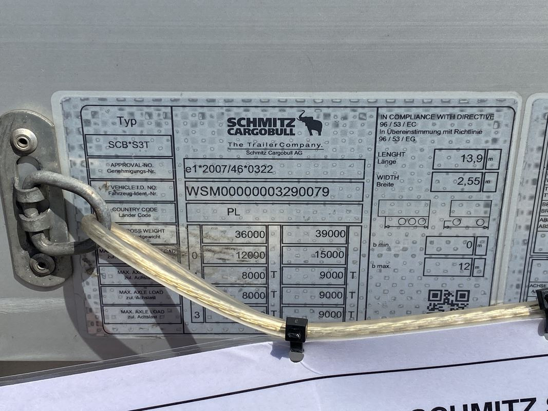 SCHMITZ CARGOBULL SCB S3T FIRANA - Prikolica sa ceradom: slika 5 SCHMITZ CARGOBULL SCB S3T FIRANA - Prikolica sa ceradom: slika 5