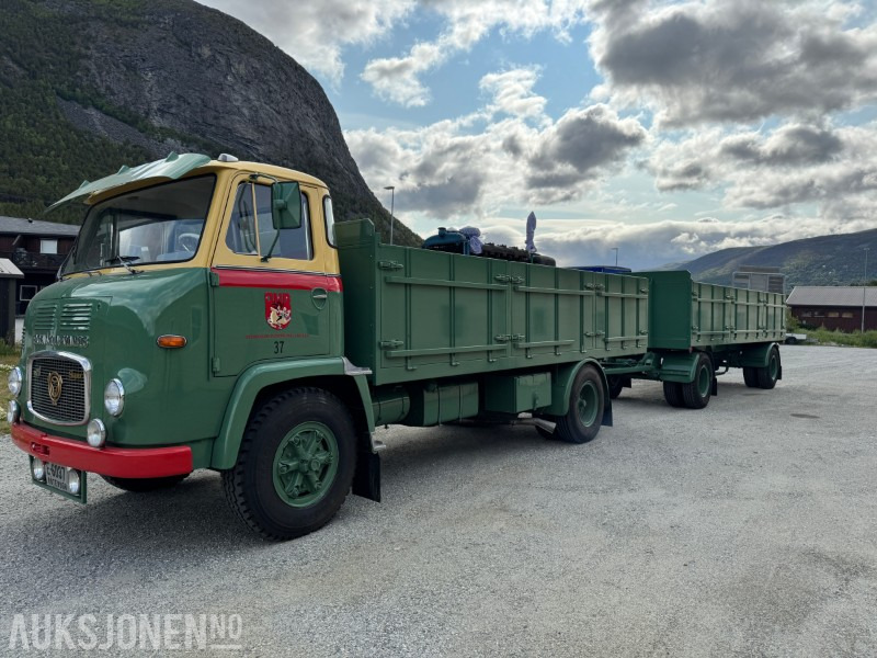 1966 Scania LBS 76 komplett sett med bil og henger selges fra bilmuseum. - Kamion sa tovarnim sandukom: slika 1 1966 Scania LBS 76 komplett sett med bil og henger selges fra bilmuseum. - Kamion sa tovarnim sandukom: slika 1