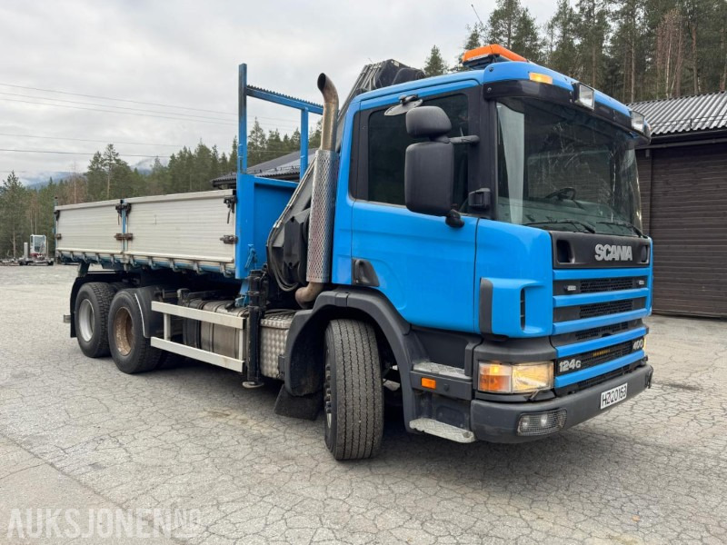 1997 Scania P124 400 kranbil med 3-veis tipp og klype - Kamion sa dizalicom: slika 4 1997 Scania P124 400 kranbil med 3-veis tipp og klype - Kamion sa dizalicom: slika 4