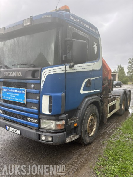 2002 Scania R164GB6X2 Kranbil, 23tm kran, Rep. Objekt - Kamion sa dizalicom: slika 1 2002 Scania R164GB6X2 Kranbil, 23tm kran, Rep. Objekt - Kamion sa dizalicom: slika 1