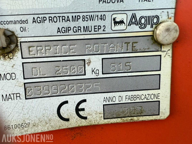 2003 Maschio DL 2500 Jordfres med pakker - Oprema za obradu zemljišta: slika 2 2003 Maschio DL 2500 Jordfres med pakker - Oprema za obradu zemljišta: slika 2