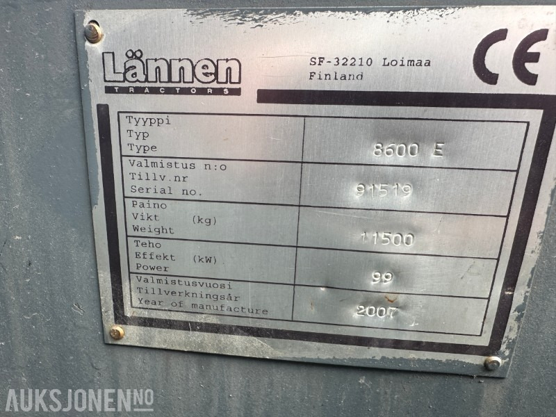 2007 8600E LÄNNEN SKINNE/VEI GRAVELASTER M/PERSONLIFT, RAMMESTYRT - JERNBANE MASKIN - Bager utovarivač: slika 5 2007 8600E LÄNNEN SKINNE/VEI GRAVELASTER M/PERSONLIFT, RAMMESTYRT - JERNBANE MASKIN - Bager utovarivač: slika 5