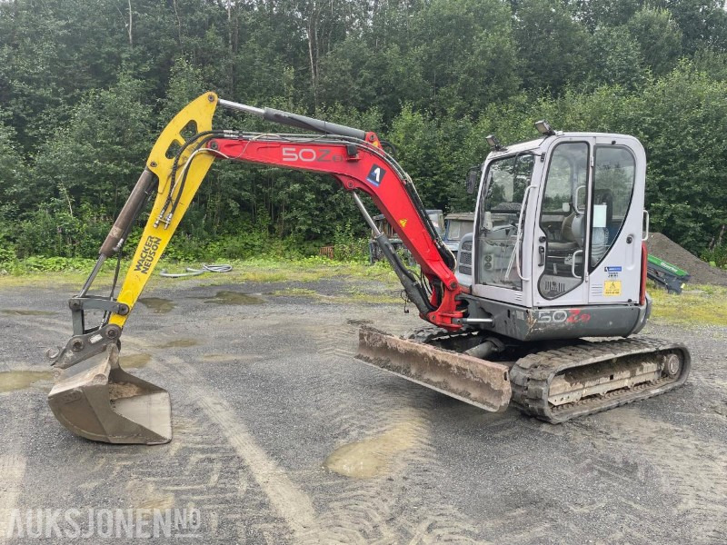 2007 Wacker Neuson 50Z3 rotortilt Hydraulisk S50 hurtigfeste 3 skuffer - Bager: slika 1 2007 Wacker Neuson 50Z3 rotortilt Hydraulisk S50 hurtigfeste 3 skuffer - Bager: slika 1